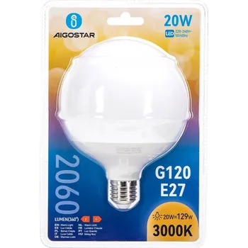 Žárovka LED žárovka A5 G120 E27 20W 3000K