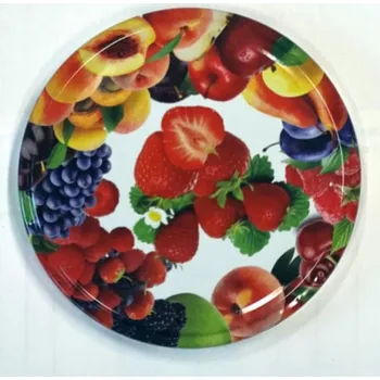 Víčko Twist 66 mm 10 ks dekor ovoce