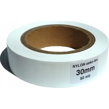 Lepicí páska Nylonová popruhová páska 30 mm / 50 m, role nylonu na všivky a štítky