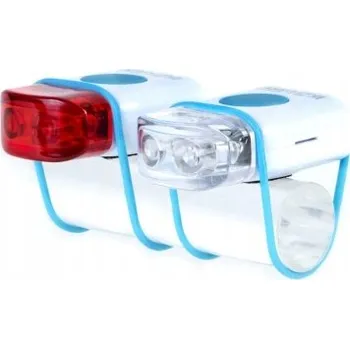 Cyklosvítilna Sada cyklistických světel IKZI Mini Stripties, bílá