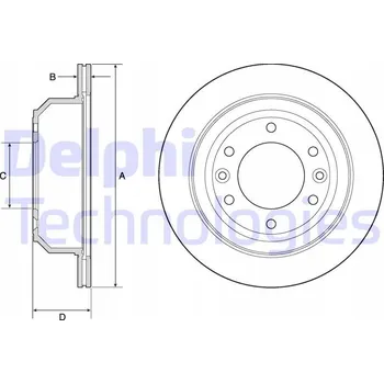 Brzdový kotouč Delphi BG4692C Brzdový kotouč