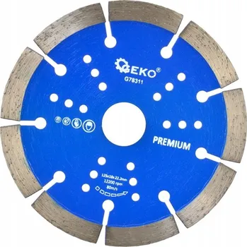Řezný kotouč Kotouč diam.125x10x22,2mm segment. GEKO PREMIUM by