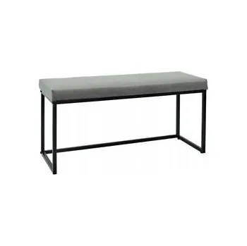 Čalouněná lavice Intesi 100 x 49 x 39 cm šedá