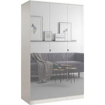 Šatní skříň Skříň s otevíracími dveřmi Monza 3D 120 Cashmere se zrcadlem