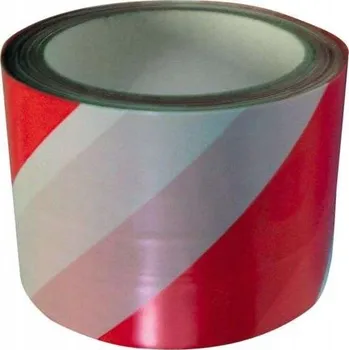 Lepicí páska Výstražná páska bílo-červená Profix 100 m