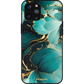 Pouzdro na mobilní telefon iSaprio MagSafe lesklé pouzdro - Apple iPhone 12 Pro - Blue Flowers 12 (Lesklé MagSafe pouzdro iSaprio pro Apple iPhone 12 Pro - Blue Flowers 12 - tvrzený skleněný obal a ochranný kryt s elegantním designem a měkkými boky)