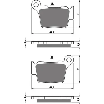 Autodíl Brzdové destičky GOLDFREN 416 S33 OFF-ROAD REAR