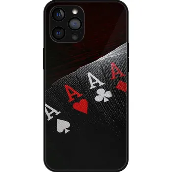 Pouzdro na mobilní telefon iSaprio MagSafe lesklé pouzdro - Apple iPhone 12 Pro - Poker (Lesklé MagSafe pouzdro iSaprio pro Apple iPhone 12 Pro - Poker - tvrzený skleněný obal a ochranný kryt s elegantním designem a měkkými boky)