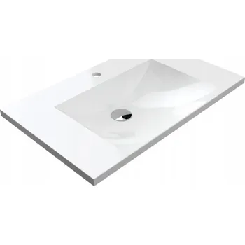 Umyvadlo nábytkové obdélníkové Omnires Naxos 76 cm bílé