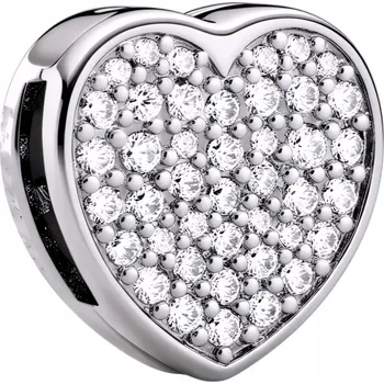 Přívěsek Přívěsek na plochý náramky Reflexions Srdce stříbro 925