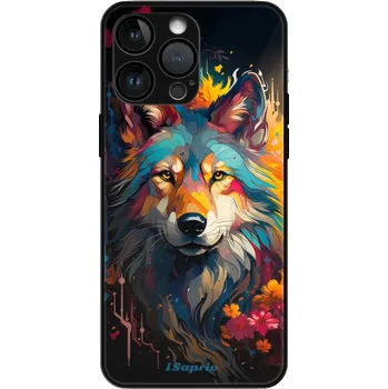 Pouzdro na mobilní telefon iSaprio MagSafe lesklé pouzdro - Apple iPhone 15 Pro Max - Mysterious Wolf (Lesklé MagSafe pouzdro iSaprio pro Apple iPhone 15 Pro Max - Mysterious Wolf - tvrzený skleněný obal a ochranný kryt s elegantním designem a měkkými boky)