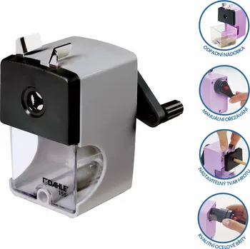 Ořezávátko Dahle ořezávátko mechanické 155, plast, O 12 mm, šedé