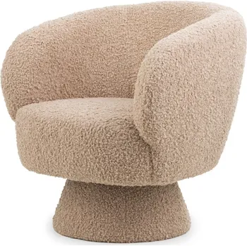 Křeslo Čalouněné křeslo MARTIN světle hnědé