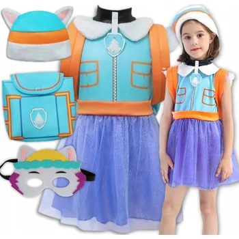 Karnevalový kostým KOSTÝM PŘEVLEK KOSTÝM Tlapková patrola EVEREST BATOH MASKA KARNEVAL 122 128