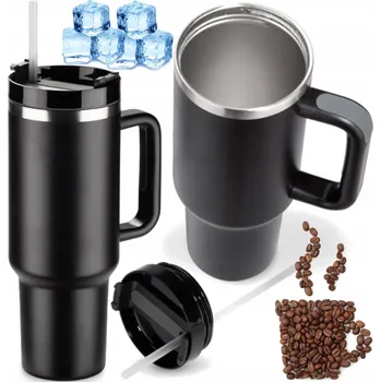 Termoska TERMOHRNEK NA KÁVU A ČAJ TERMOSKA S UCHEM A BRČKEM PREMIUM XXL