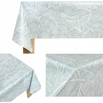 Prostěradlo Silná Ozdobná Voskovaná Plachta na Stůl Domů Zahrady Restaurace Vzor Modrý List