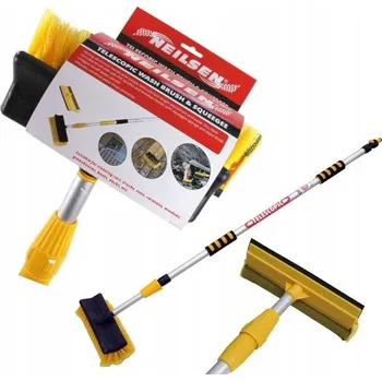 Mycí kartáč na vozidlo TELESKOPICKÝ KARTÁČ NA MYTÍ 2 nástavce DLOUHÝ 300