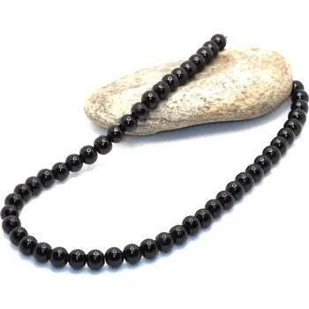 Šperk Náhrdelník - perlový - černý