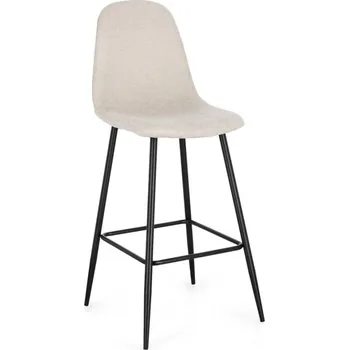 Barová židle BIZZOTTO Barová židle NEW IRELIA béžová s černými nohami