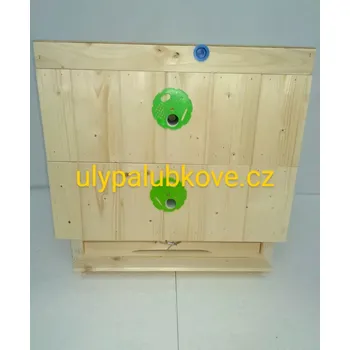 úl palubkový zateplení 2cm s jedním nástavkem 39x24 a polonástavekem 39x17 a s vnitřním víkem a dnem varroa