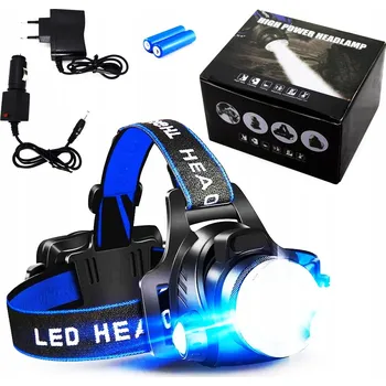 Svítilna Čelovka LED Dobíjecí Čelová Svítilna SILNÁ ZOOM Světlo na Hlavu CREE