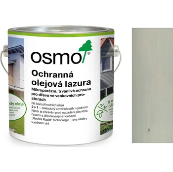 Olej na dřevo Osmo ochranná olejová lazura 906 perlově šedá 2,5L