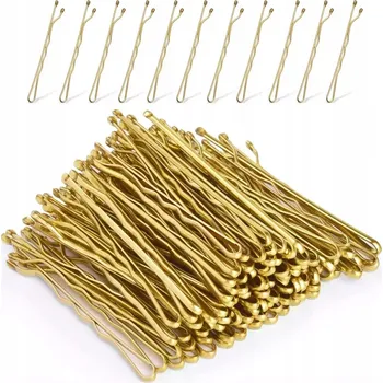 Ozdobné klasické spony do vlasů sada 10 kusů [BARVA ZLATÁ VLNA]