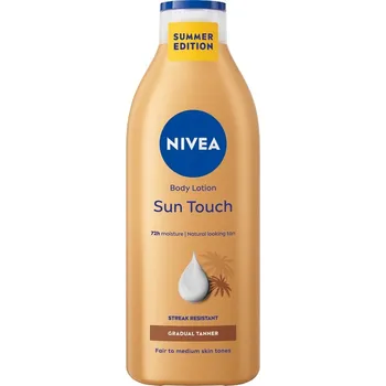 Přípravek na opalování NIVEA Samoopalovací tělové mléko Sun-Kissed 400 ml