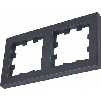 Elektrická zásuvka Schrack dvojitý Rámeček černý