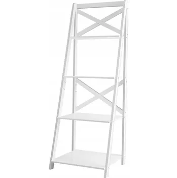 Knihovna Regál Costway 51 cm x 143 cm x 46 cm, bílý