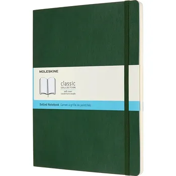 Diář Moleskine, Tečkovaný zápisník Moleskine Classic měkká vazba XL 192 stran lesní zelená - Formadore