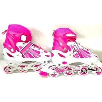 Kolečkové brusle BRUSLE 2V1 CHLAPECKÉ ROZTAHOVACÍ 38-41 2 BARVY [7722