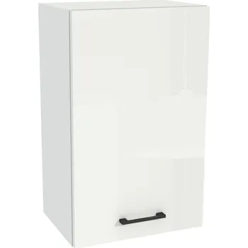 Kuchyňská skříňka Kuchyňská horní skříňka 45/72 CAPRI, korpus bílý, dvířka bílý akryl, vysoký lesk