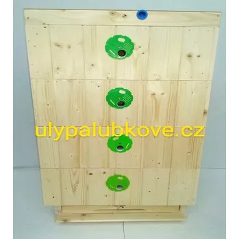 úl palubkový zateplení 2cm se čtyřmi nástavky 39x17 s palubkovým víkem a dnem varroa