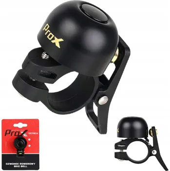 Zvonek na kolo Mechanický zvonek Prox Fes 32 mm černý