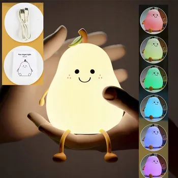 Lampička SILIKONOVÁ NOČNÍ LAMPA PRO DĚTI MĚKKÁ BAREVNÁ RGB LED