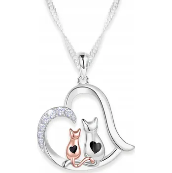 Náhrdelník Stříbrný náhrdelník Larezo srdce ryzost 925, délka 45 cm