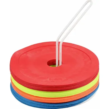 Fotbal Vytyčovací mety na podlahu Circle 16ks 4x barva