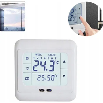 16A POKOJOVÝ TERMOSTAT REGULÁTOR TEPLOTY OVLADAČ AC 220V