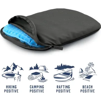 Cestovní polštářek Cestovní podsedák MOSH Kamper light černá