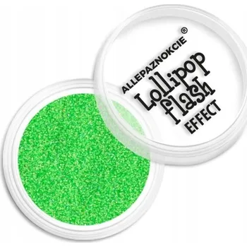 Neonový pyl na nehty lollipop cukrovinkové zeleň