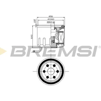 Olejový filtr Olejový filtr BREMSI FL0141