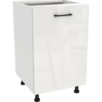 Kuchyňská skříňka Kuchyňská spodní skříňka 50 CAPRI korpus Bílý, dvířka Bílý Akryl Lesk