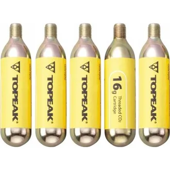 pumpička Hustilka CO2 bombiček Topeak CO2 Cartridge, žlutá