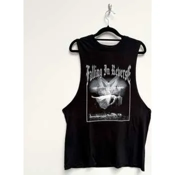 Merch Falling In Reverse: Falling In Reverse Unisex Vest T-shirt: Floating (black) (large) L