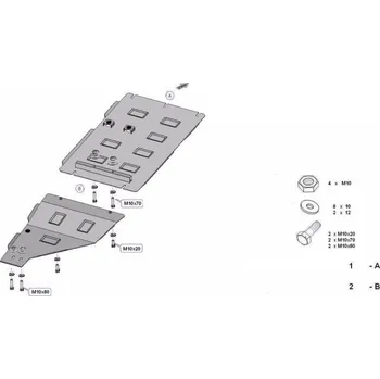 Kryt motoru Kryt pod převodovku NISSAN NAVARA (D22_) - Plech - 8595698043771