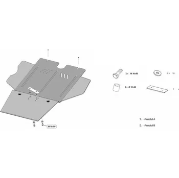 Kryt motoru Kryt pod převodovku TOYOTA HILUX VI Pickup (_N1_) - Plech - 8595698044068