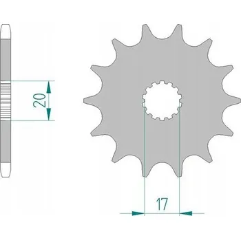 Nářadí na motocykly Řetězové kolo AFAM 21203-12