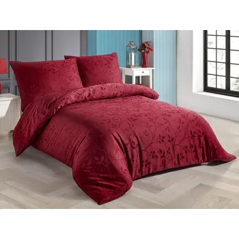 Povlečení Saténový povlak na polštář Větvičky červené 30x40