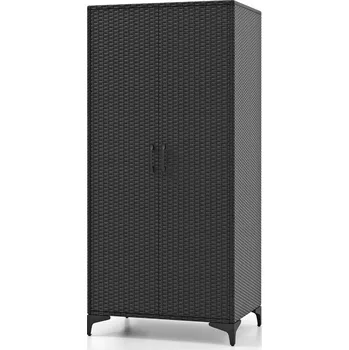 Šatní skříň Regál Costway 72 cm x 157 cm x 50 cm černý